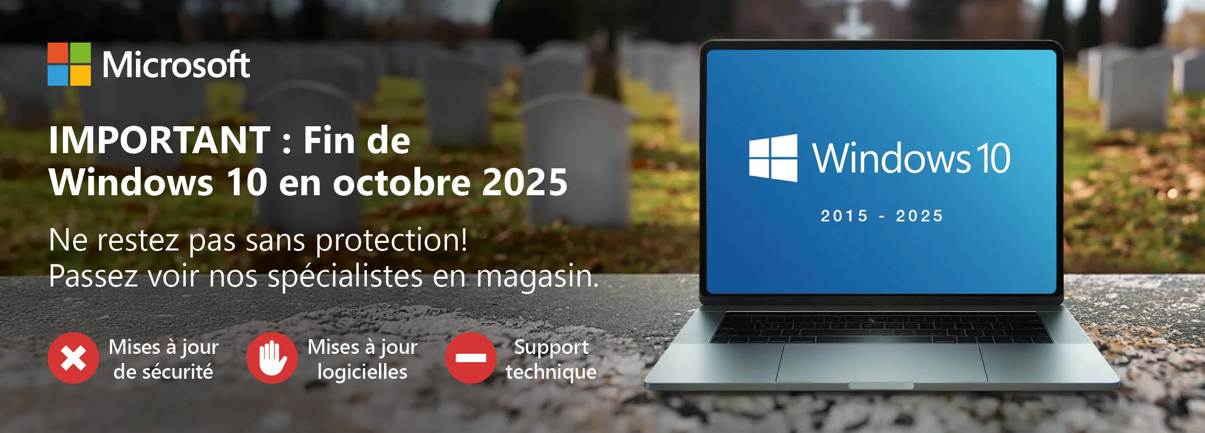 Fin du support Windows 10